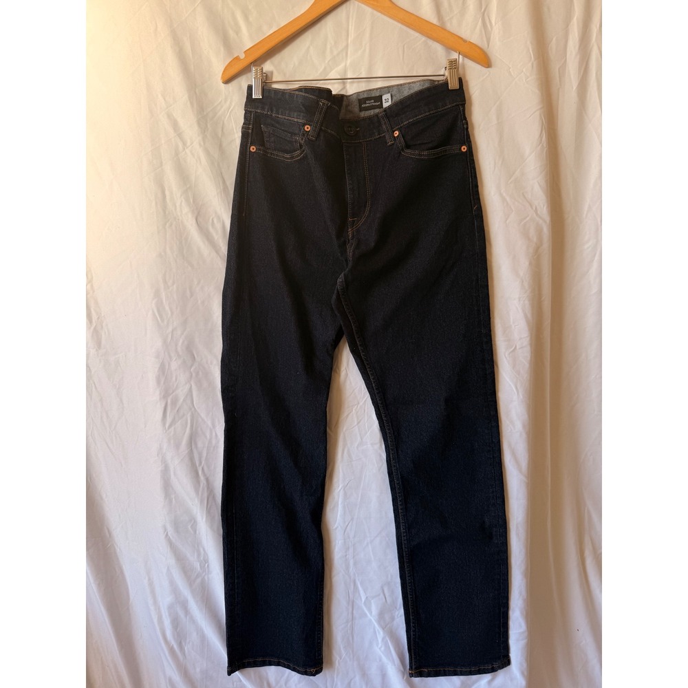 Volcom Solver Modern Straight Jeans Dark Wash Indigo Denim Mens 32 A1902404SR